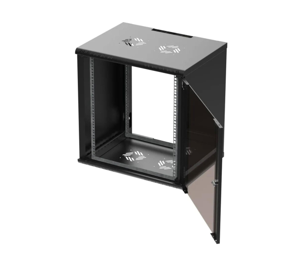 Extralink Wisząca 19" 12U 600x450mm Premium jednosekcyjna (czarna) EX.39342 - 1323242 - zdjęcie 4